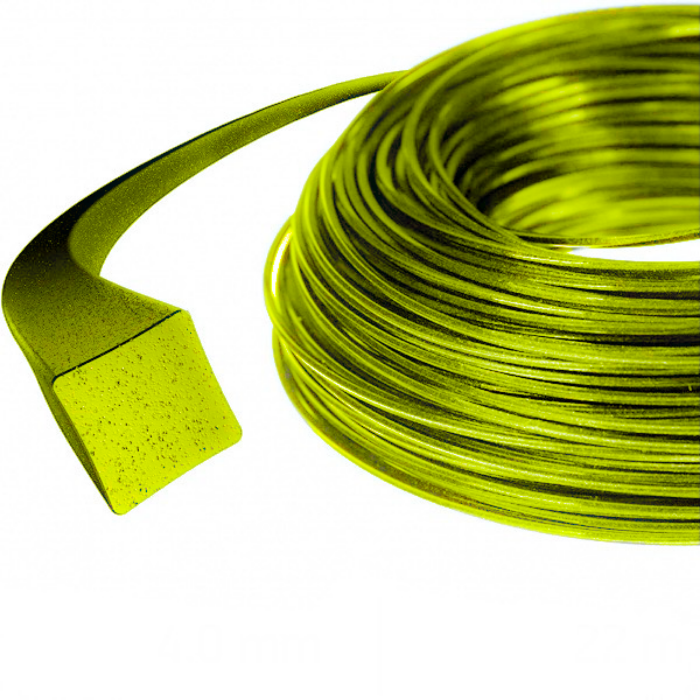 Trimmera aukla 2,7mm četrkantaina 283m