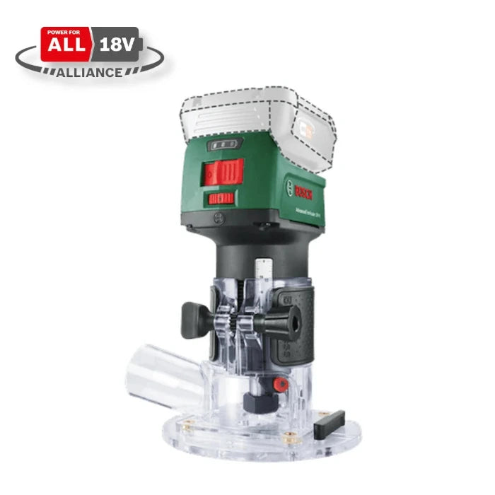 Akumulatora virsfrēze BOSCH AdvancedTrimRouter 18V-8 - bez akumulatora un lādētāja
