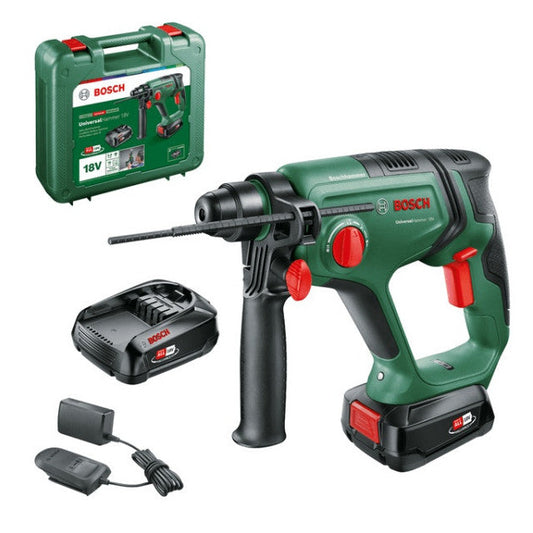 Akumulatora perforators BOSCH UniversalHammer 18V - 1x2,5Ah akumulators, lādētājs