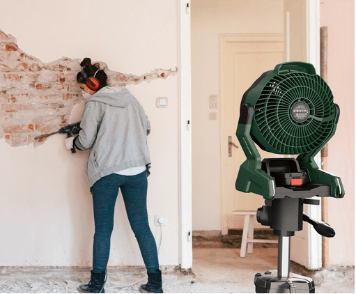 Akumulatora ventilators BOSCH UniversalFan 18V-1000 - 1x2,0Ah akumulators, lādētājs