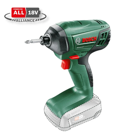 Akumulatora Impulsveida skrūvgriezis BOSCH AdvancedImpactDrive 18 - bez akumulatora un lādētāja