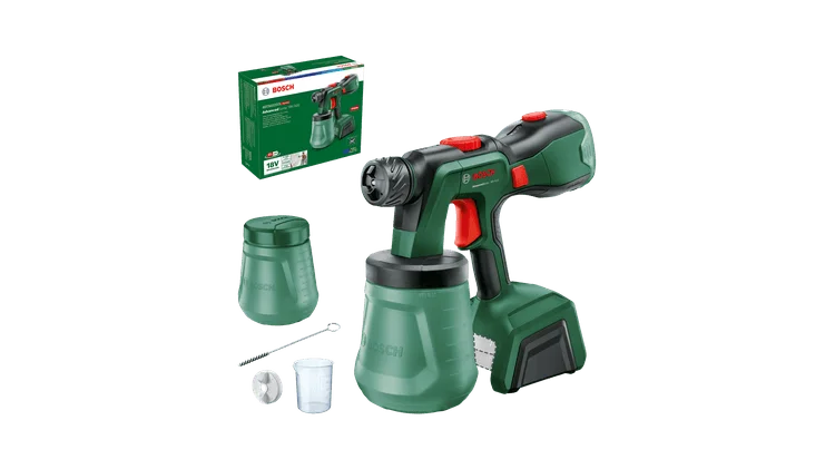 Akumulatora krāsu pistole BOSCH AdvancedSpray 18V-500 - bez akumulatora un lādētāja