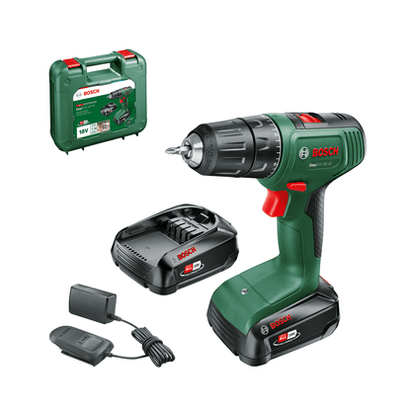 Akumulatora urbjmašīna skrūvgriezis BOSCH EasyDrill 18V-40 - 2x2,0Ah akumulators, lādētājs