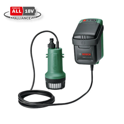 Akumulatora lietus ūdens sūknis BOSCH GardenPump 18V-2000 - 1x2,5Ah akumulators, lādētājs