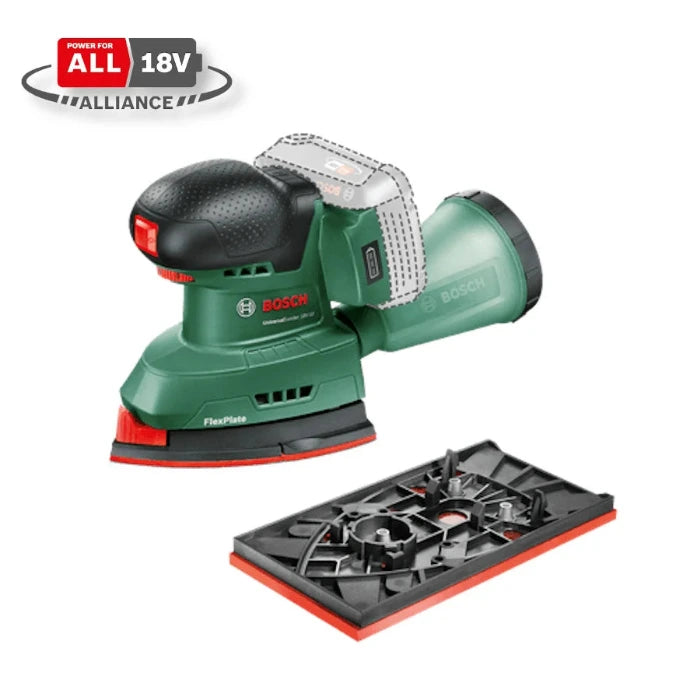 Akumulatora multislīpmašīna BOSCH UniversalSander 18V-10 - bez akumulatora un lādētāja