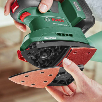 Akumulatora multislīpmašīna BOSCH UniversalSander 18V-10 - bez akumulatora un lādētāja