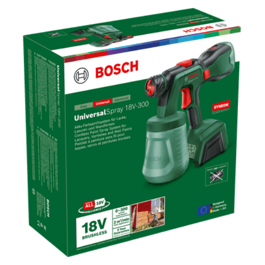 Akumulatora krāsu pistole BOSCH UniversalSpray 18V-300