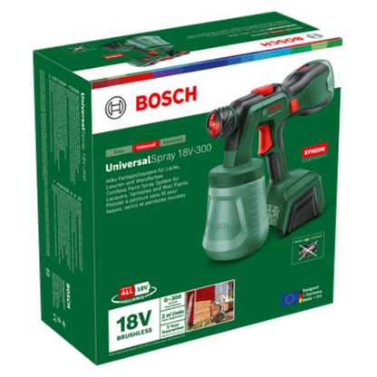 Akumulatora krāsu pistole BOSCH UniversalSpray 18V-300