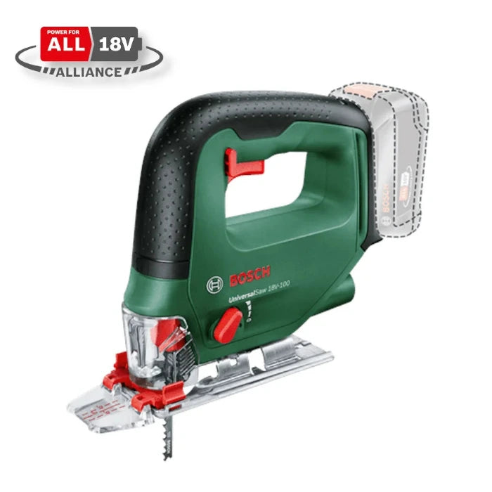 Akumulatora figūrzāģis BOSCH UniversalSaw 18V-100 - bez akumulatora un lādētāja