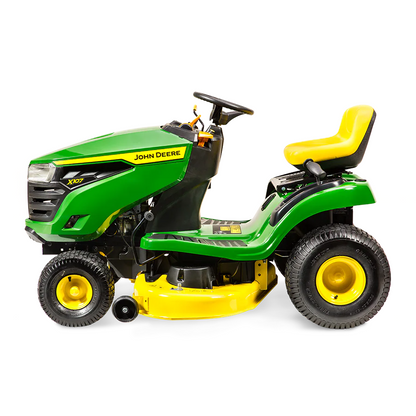 John Deere X107 dārza traktors 107 cm |Komfortablai darbībai un izcilai pļaušanas kvalitātei