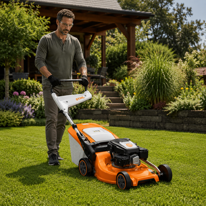 STIHL RM 248 benzīna zāles pļāvējs 46 cm | Vidēja izmēra zālieniem līdz 1200 m²