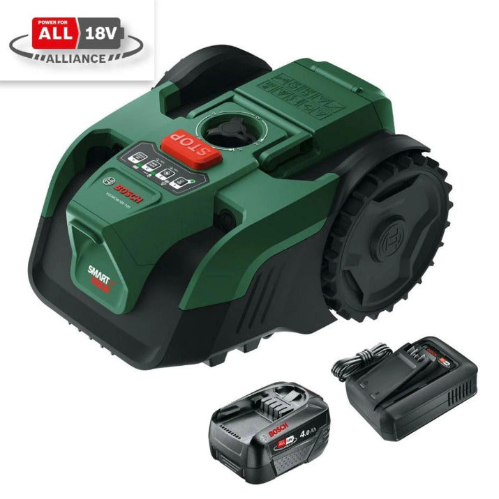 Mauriņa robots BOSCH VISIMOW18V-100 ar akumulatoru un lādētāju