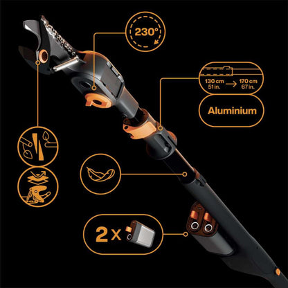 Akumulatora grieznes Fiskars eLopper (augļu kokiem)
