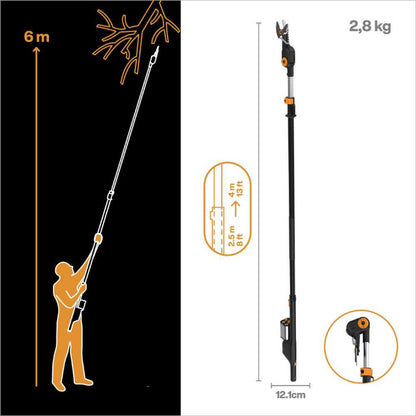 Akumulatora grieznes Fiskars eTree Pruner (lieliem kokiem)