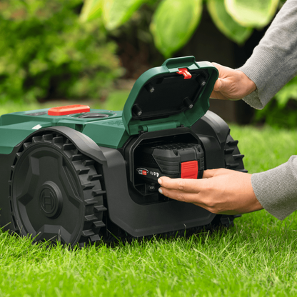 Mauriņa robots BOSCH VISIMOW18V-100 ar akumulatoru un lādētāju